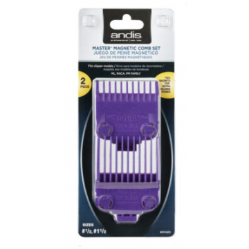 ANDIS Barber Master Dual Magnetic Hair Clipper 2 Pc Comb Guide Set CL-01900
